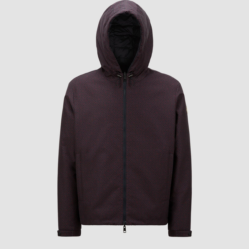 MONOGRAM GUERY REVERSIBLE HOODED SHORT DOWN JACKET