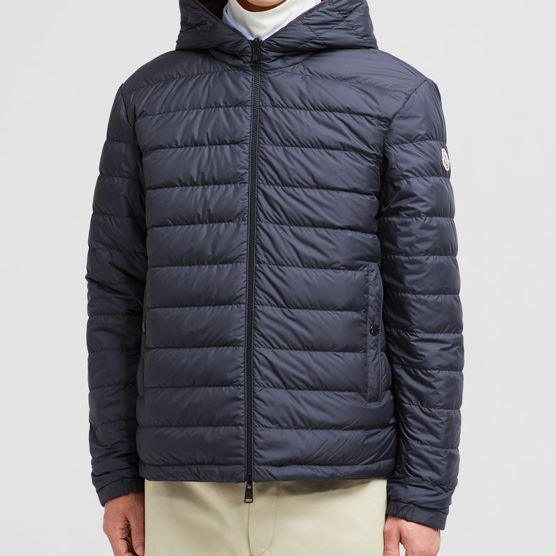 MONOGRAM GUERY REVERSIBLE HOODED SHORT DOWN JACKET