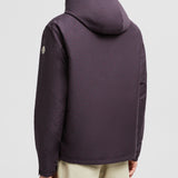 MONOGRAM GUERY REVERSIBLE HOODED SHORT DOWN JACKET