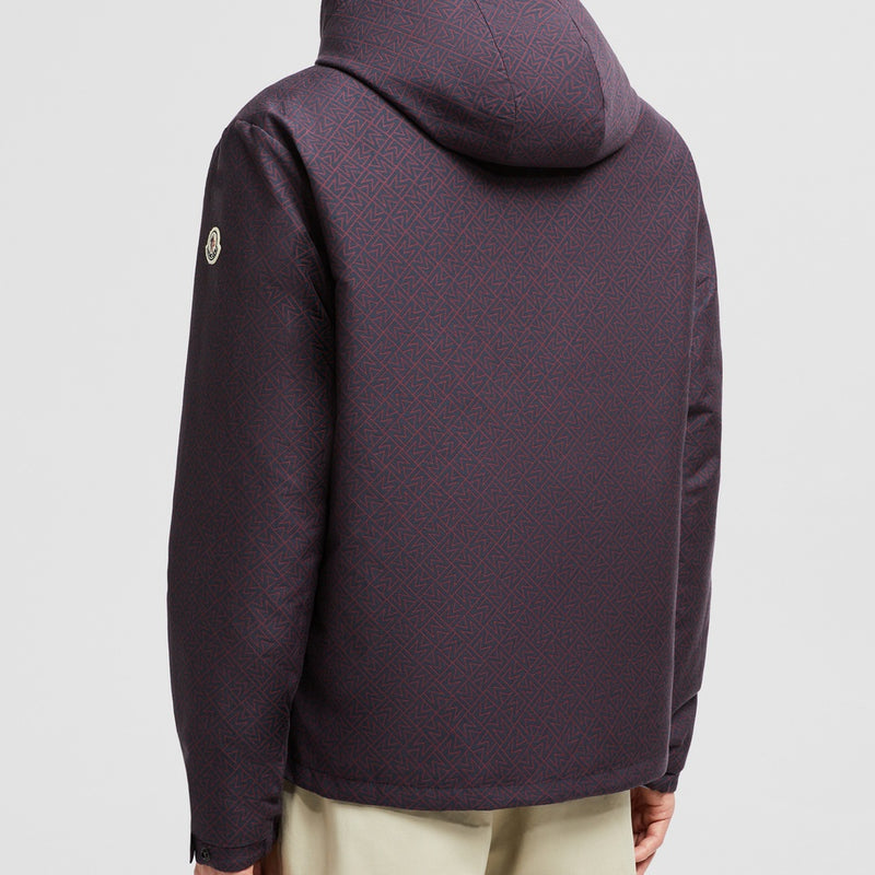 MONOGRAM GUERY REVERSIBLE HOODED SHORT DOWN JACKET