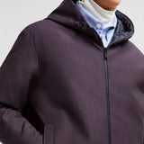 MONOGRAM GUERY REVERSIBLE HOODED SHORT DOWN JACKET