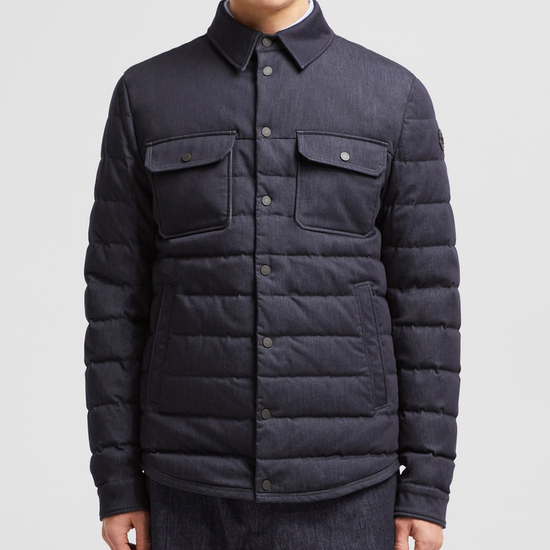 MIRMANDIX CHAMBRAY DOWN SHIRT JACKET