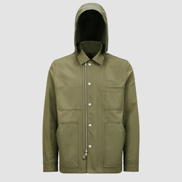 GUERLEDAN HOODED COTTON SHIRT JACKET