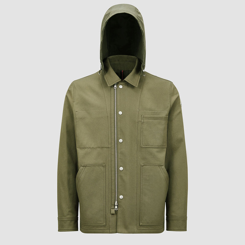 GUERLEDAN HOODED COTTON SHIRT JACKET