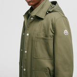 GUERLEDAN HOODED COTTON SHIRT JACKET