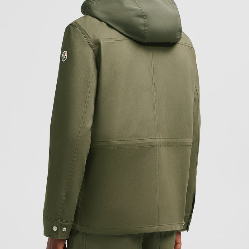 GUERLEDAN HOODED COTTON SHIRT JACKET