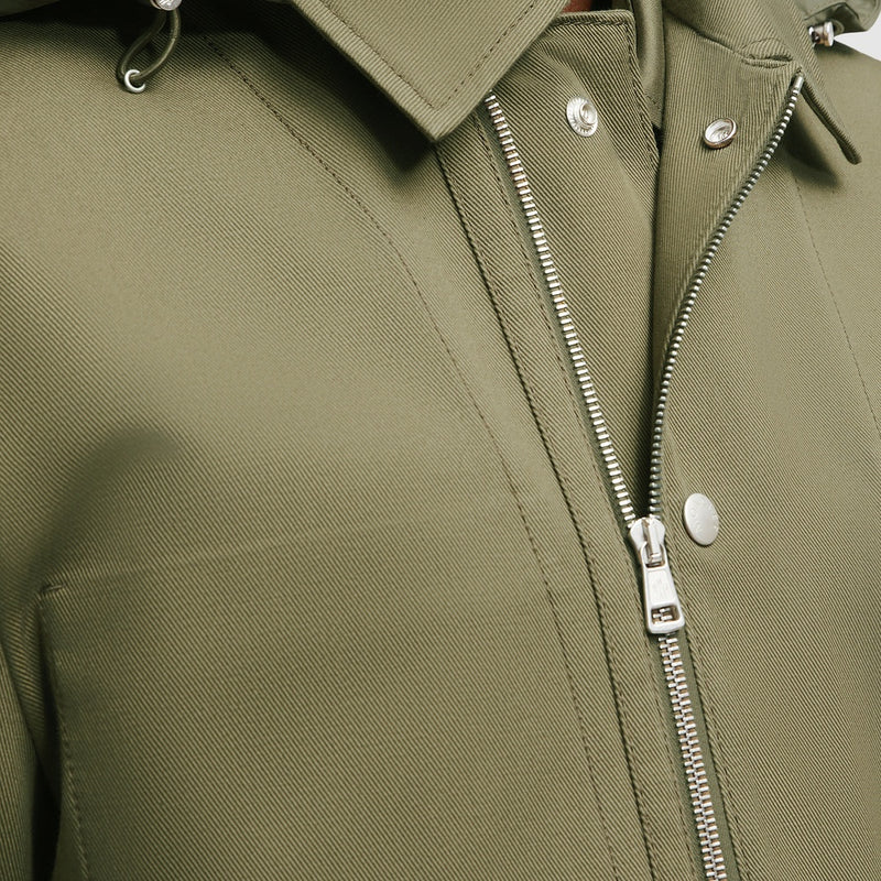GUERLEDAN HOODED COTTON SHIRT JACKET