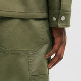 GUERLEDAN HOODED COTTON SHIRT JACKET