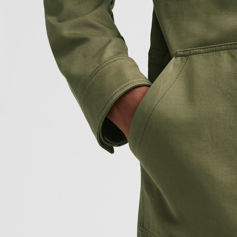 GUERLEDAN HOODED COTTON SHIRT JACKET