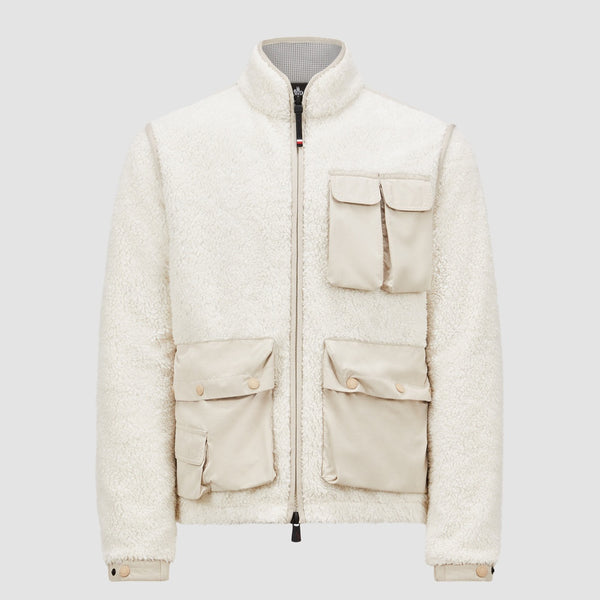 PADDED TEDDY ZIP-UP SWEATSHIRT