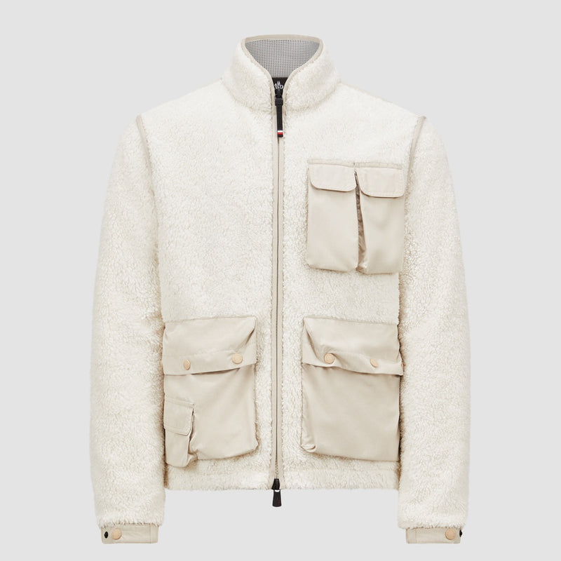 PADDED TEDDY ZIP-UP SWEATSHIRT