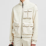 PADDED TEDDY ZIP-UP SWEATSHIRT
