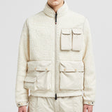 PADDED TEDDY ZIP-UP SWEATSHIRT