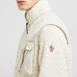 PADDED TEDDY ZIP-UP SWEATSHIRT