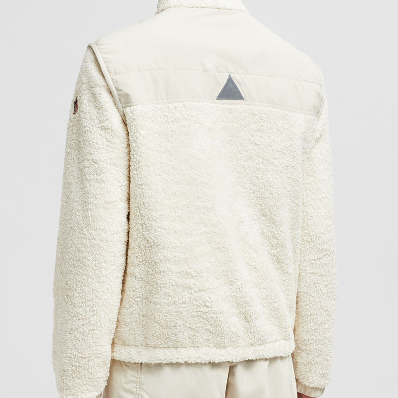 PADDED TEDDY ZIP-UP SWEATSHIRT