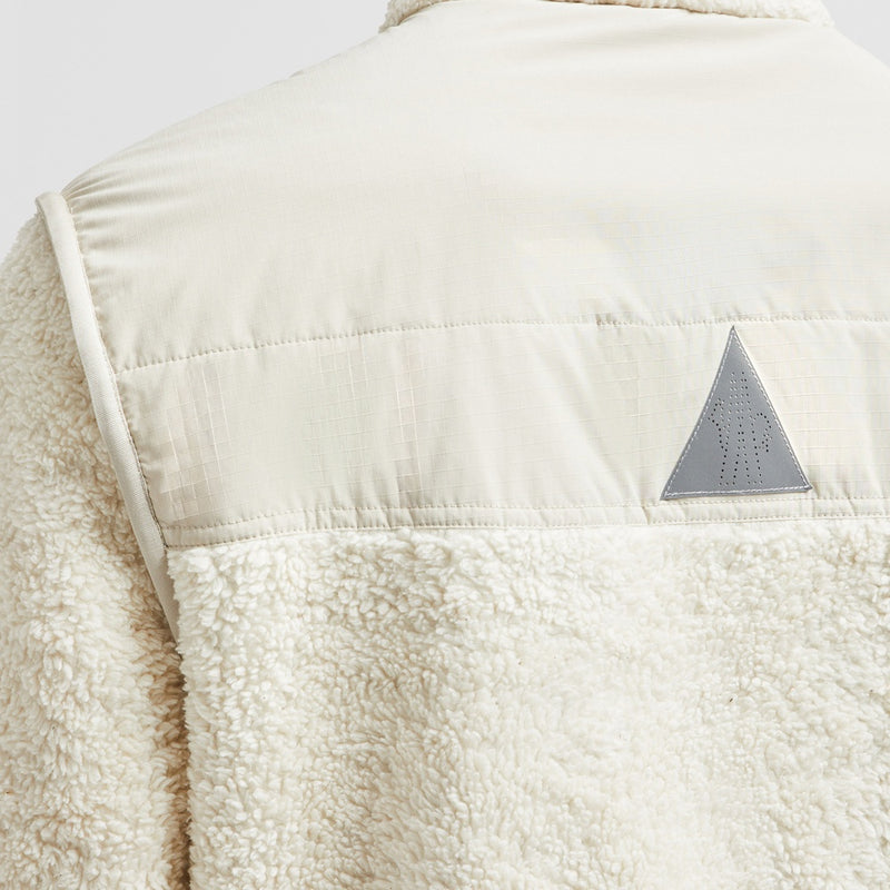 PADDED TEDDY ZIP-UP SWEATSHIRT