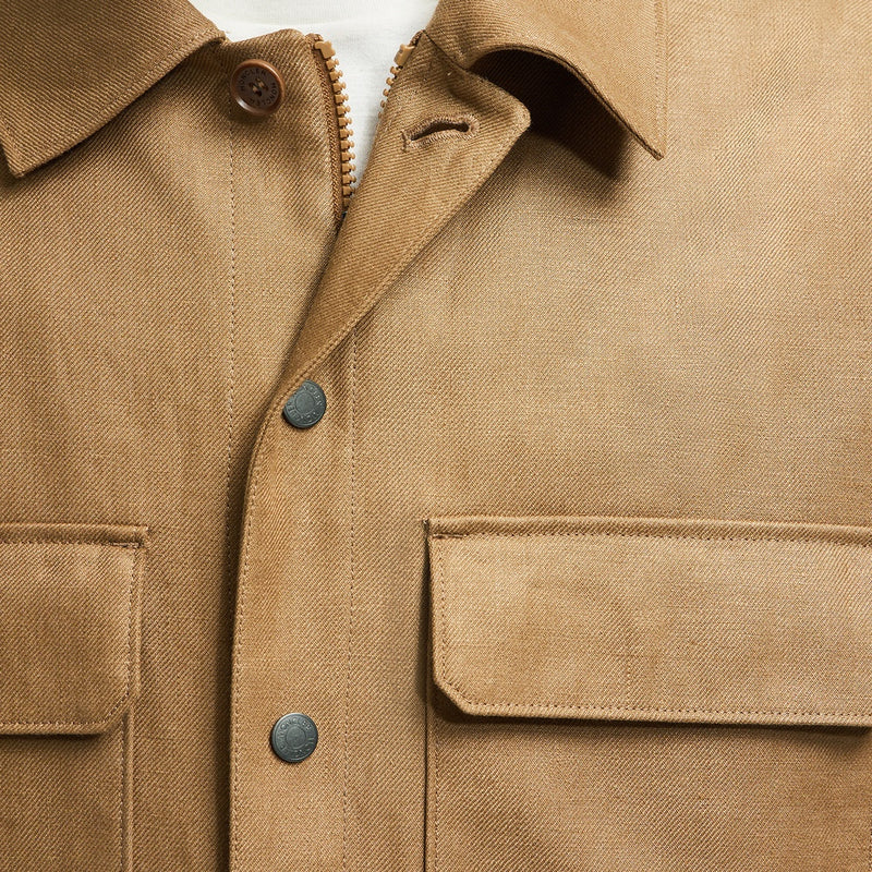 CALLAQUI LINEN SHIRT JACKET