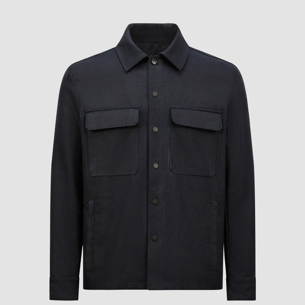 CALLAQUI LINEN SHIRT JACKET