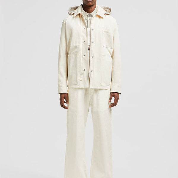 GUERLEDAN HOODED COTTON SHIRT JACKET