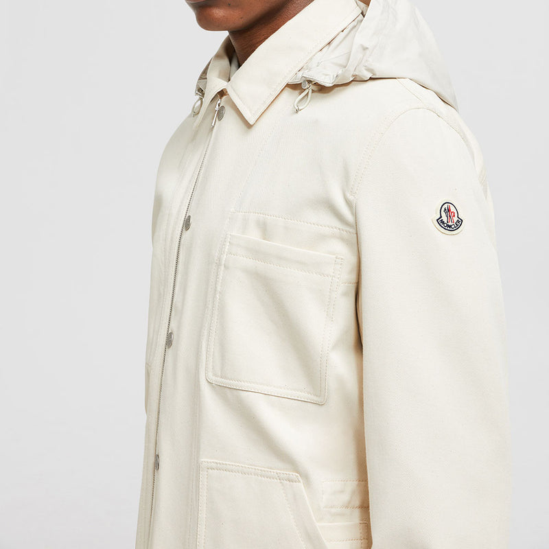 GUERLEDAN HOODED COTTON SHIRT JACKET