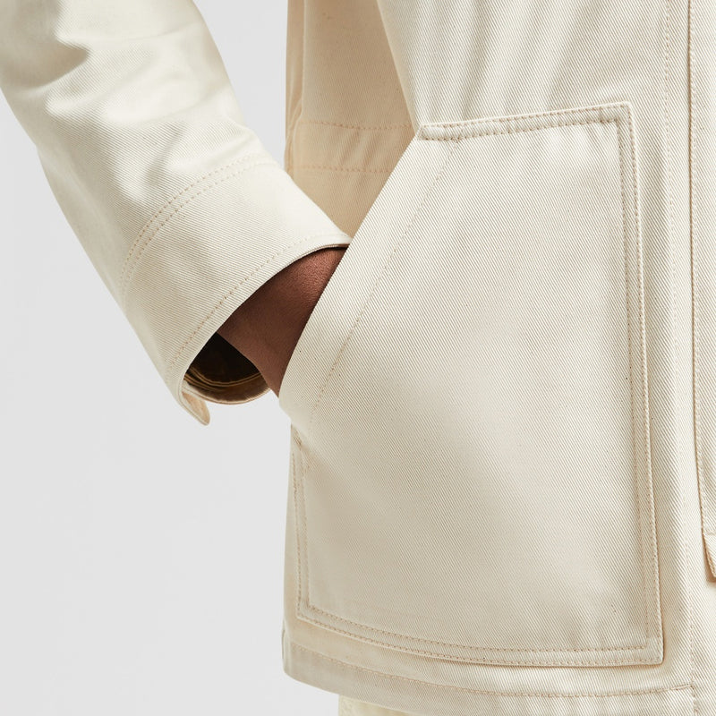 GUERLEDAN HOODED COTTON SHIRT JACKET