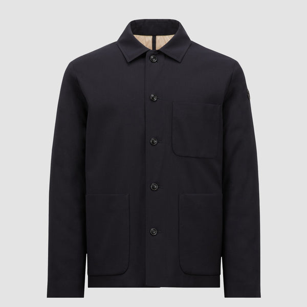 PLUMEL WOOL GABARDINE DOWN SHIRT JACKET