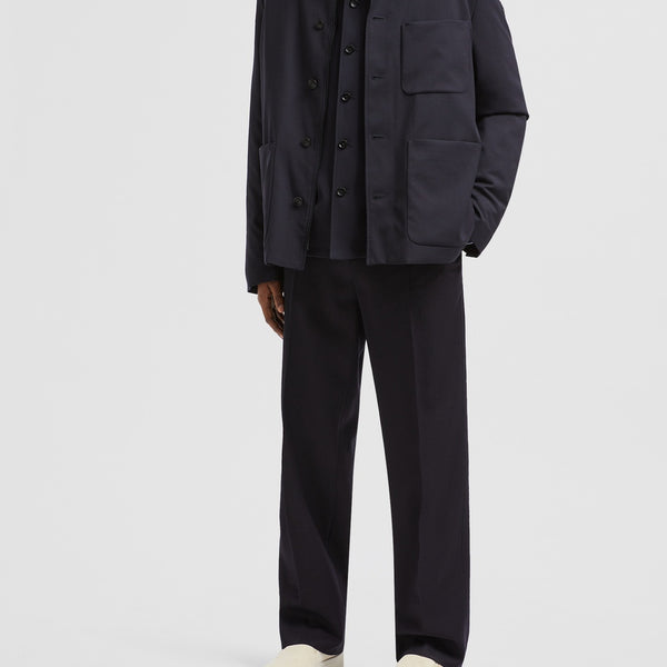 PLUMEL WOOL GABARDINE DOWN SHIRT JACKET