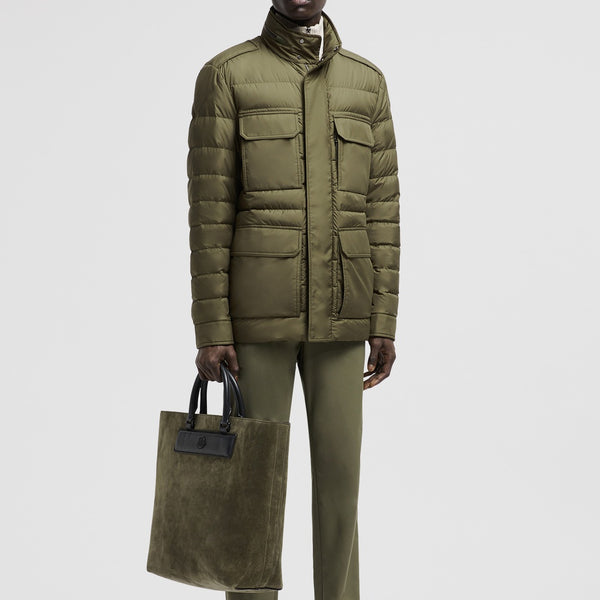 FUCIADE HOODED MID-LENGTH DOWN JACKET