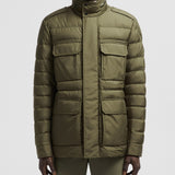 FUCIADE HOODED MID-LENGTH DOWN JACKET