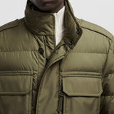 FUCIADE HOODED MID-LENGTH DOWN JACKET