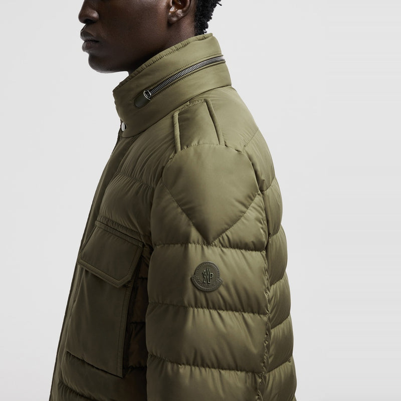 FUCIADE HOODED MID-LENGTH DOWN JACKET