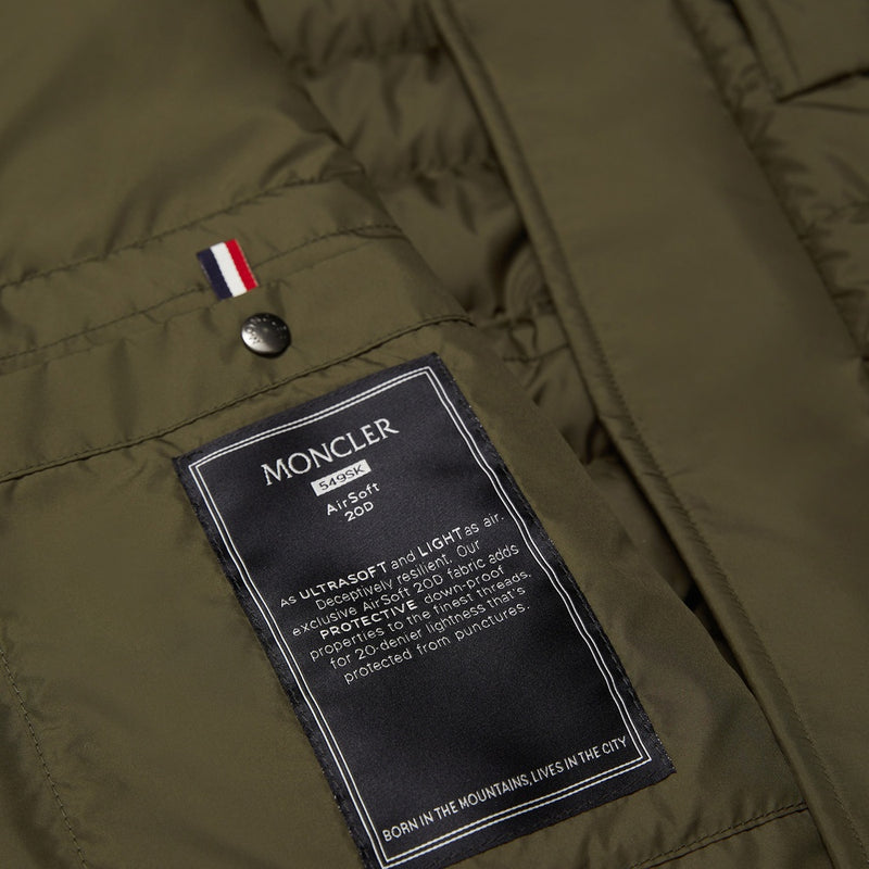 FUCIADE HOODED MID-LENGTH DOWN JACKET