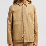 GUERLEDAN HOODED COTTON SHIRT JACKET