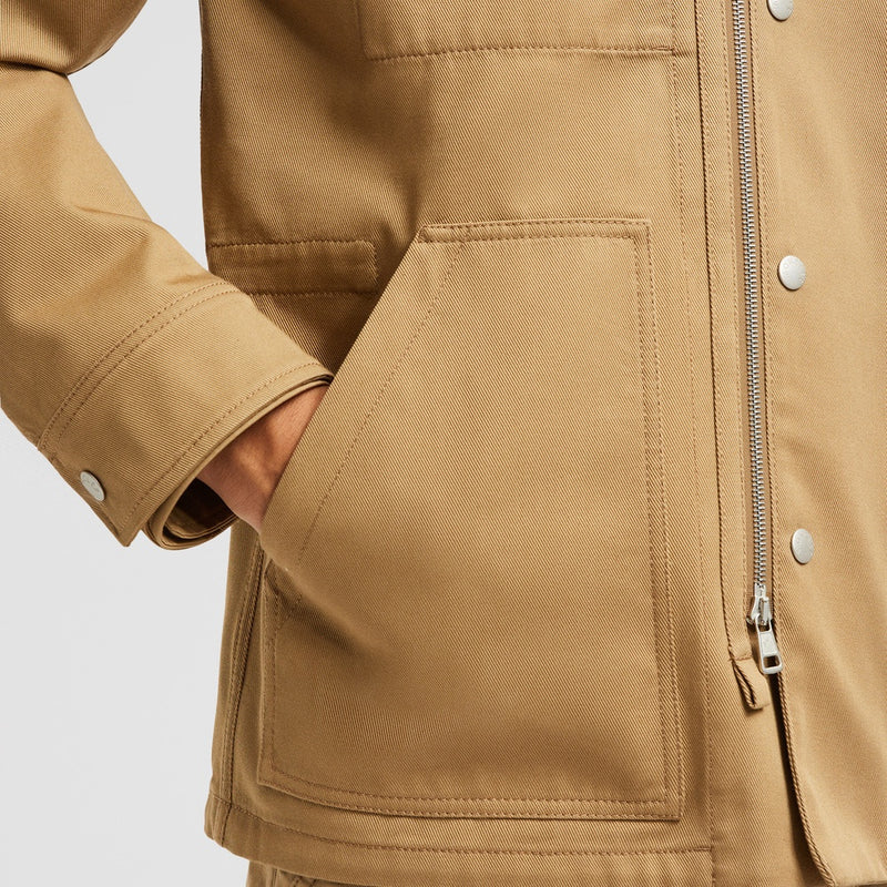 GUERLEDAN HOODED COTTON SHIRT JACKET