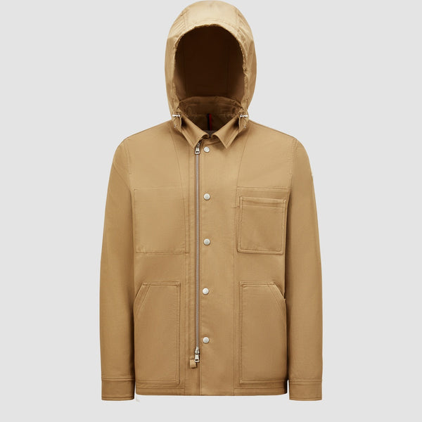 GUERLEDAN HOODED COTTON SHIRT JACKET