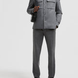 LARRIBET CASHMERE DOWN SHIRT JACKET