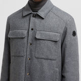 LARRIBET CASHMERE DOWN SHIRT JACKET