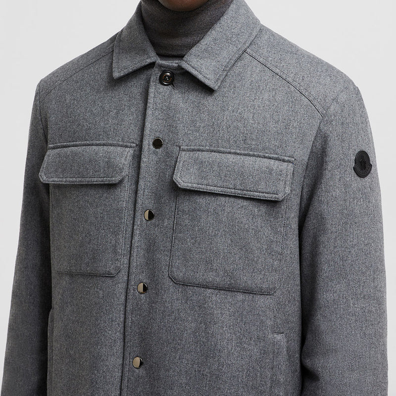 LARRIBET CASHMERE DOWN SHIRT JACKET