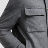 LARRIBET CASHMERE DOWN SHIRT JACKET