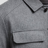 LARRIBET CASHMERE DOWN SHIRT JACKET