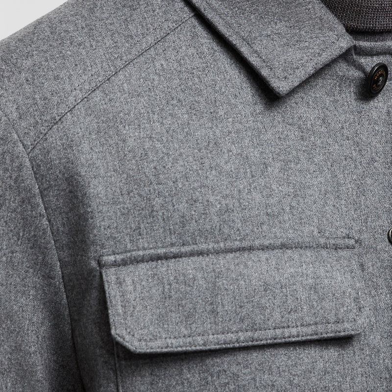 LARRIBET CASHMERE DOWN SHIRT JACKET