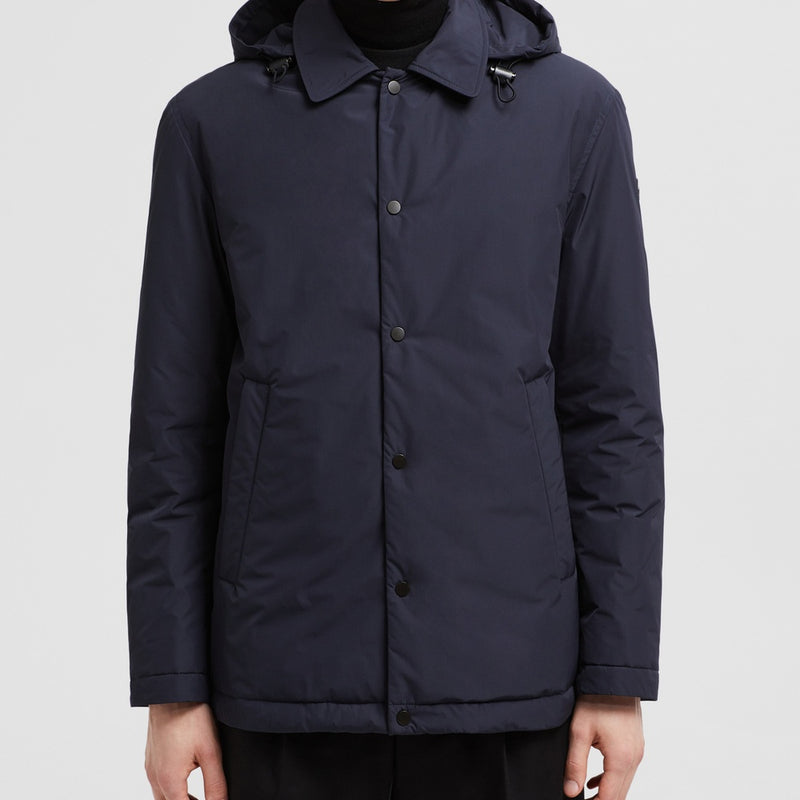 SELLA HOODED SHORT DOWN JACKET
