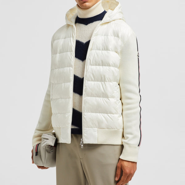 PADDED WOOL HOODIE