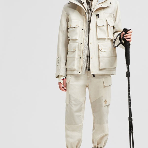 SPUR HOODED LINEN & COTTON FIELD JACKET