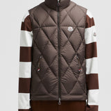 AROULA HOODED DIAMOND-QUILTED DOWN GILET