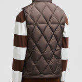 AROULA HOODED DIAMOND-QUILTED DOWN GILET