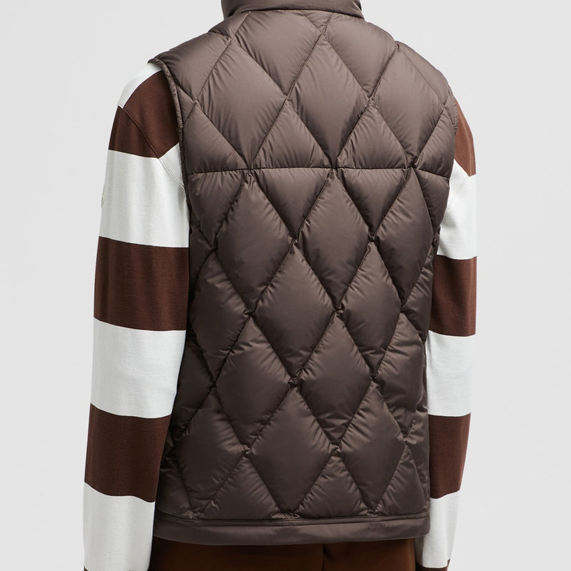 AROULA HOODED DIAMOND-QUILTED DOWN GILET