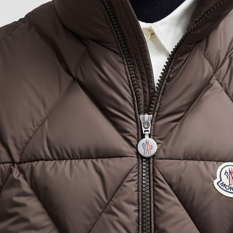 AROULA HOODED DIAMOND-QUILTED DOWN GILET