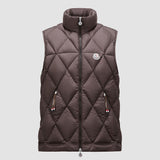 AROULA HOODED DIAMOND-QUILTED DOWN GILET