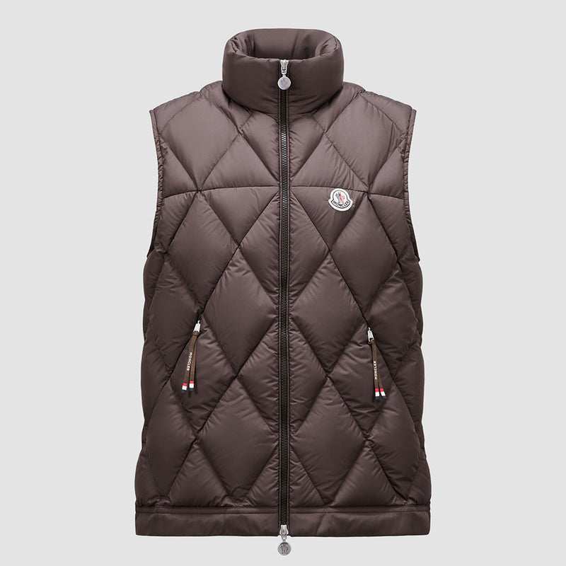 AROULA HOODED DIAMOND-QUILTED DOWN GILET